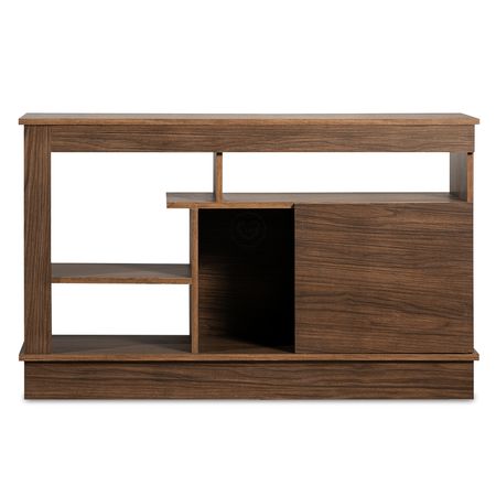 Rack para TV con 1 Puerta Reforzado Maximo Siena Nogal