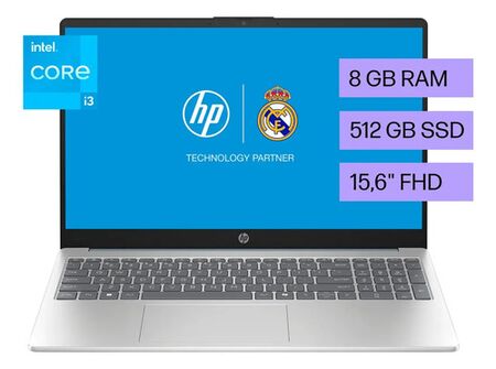 Notebook HP 15-fd0232la Intel Core i3-N305 8GB RAM 512GB SSD 15.6 FHD Windows 11 Home