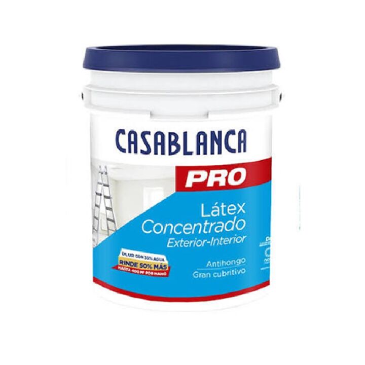 Pintura Látex Casablanca Pro Concentrado Interior/Exterior 20L - Vista 1