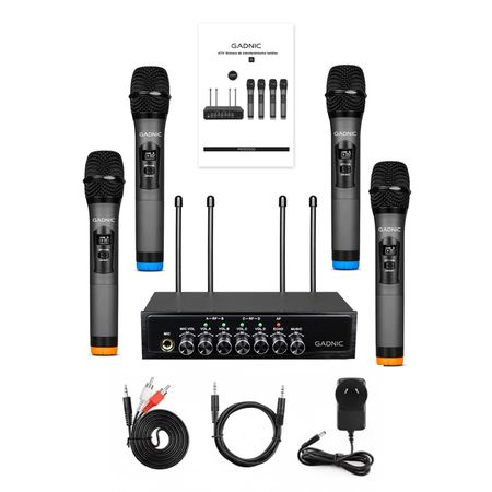 Micrófono Inalámbrico Profesional Gadnic BT408 Bluetooth UHF