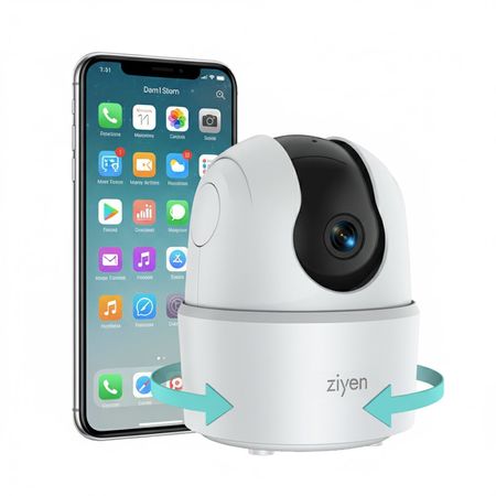 Cámara de Seguridad Interior Ziyen Wifi Vision Nocturna 2mp