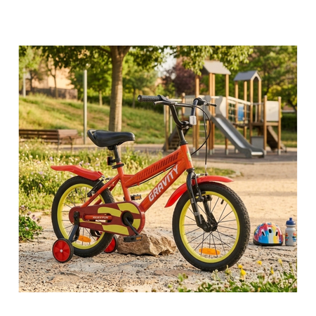 Bicicleta Gravity Roam R16 Infantil Acero Roja