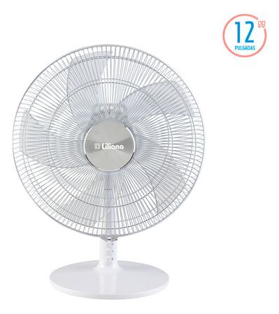 Ventilador de Mesa Liliana Turbo 12" 3 velocidades Blanco