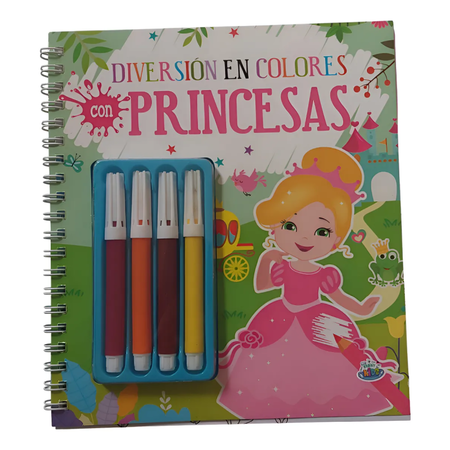 Super Kit X10 Diversión En Colores Con Princesas Bk-346