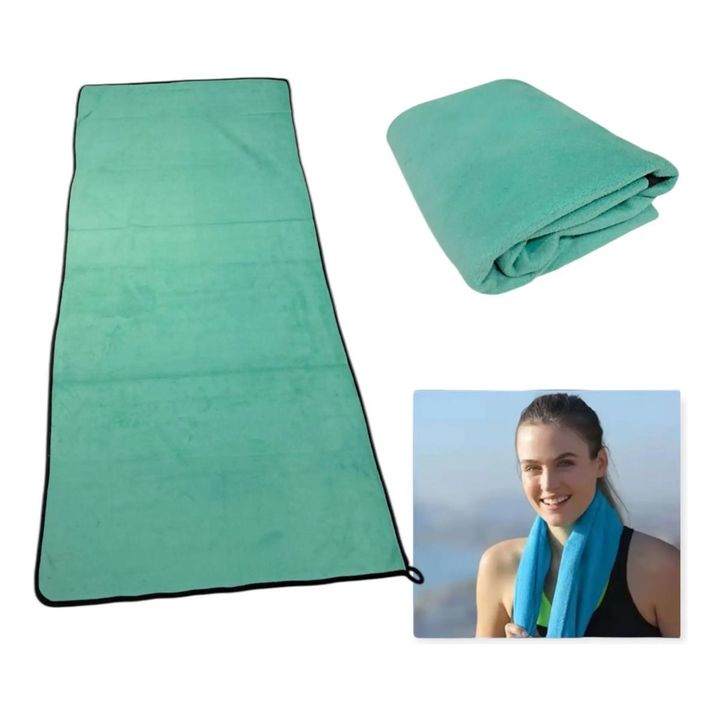 Toalla Microfibra Secado Rápido Deportiva Camping Playa Gym - Vista 1