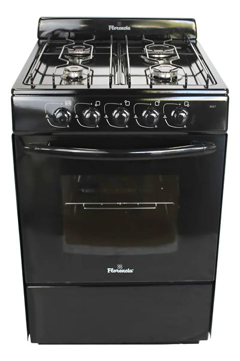 Cocina Multigas 4 Hornallas 56cm Florencia 5507 Negro - Vista 3