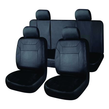 Funda Cubre Asiento Cuero Ecologico Completo Auto Universal