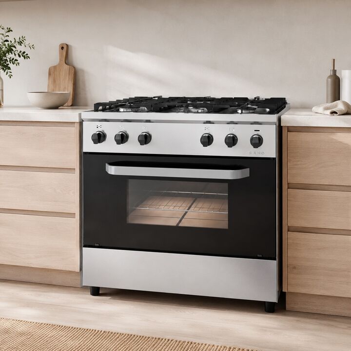 Cocina Morelli Saho Kuma 820 5 Hornallas Puerta Visor - Vista 4
