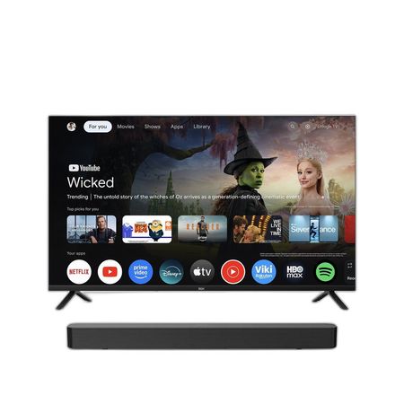 Combo Smart TV BGH 43" FHD LED Android + Barra Philips 60W Bluetooth