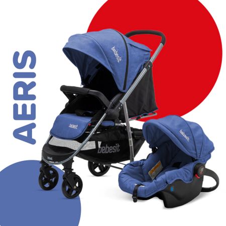 Coche De Paseo Bebesit Aeris Portabebe/butaca Azul 1390ts 