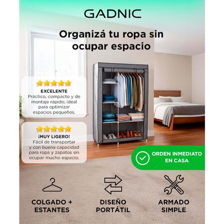 Closet Organizador Gadnic Armable Portátil Ropero Zapatos
