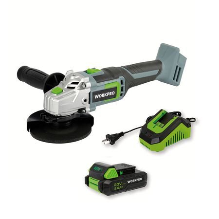 Combo Amoladora Angular + Batería 4,0ah + Cargador WORKPRO