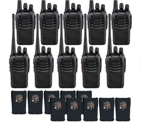 Kit x10 Handy Gadnic WK99U 5w 16CH UHF Hasta 10km