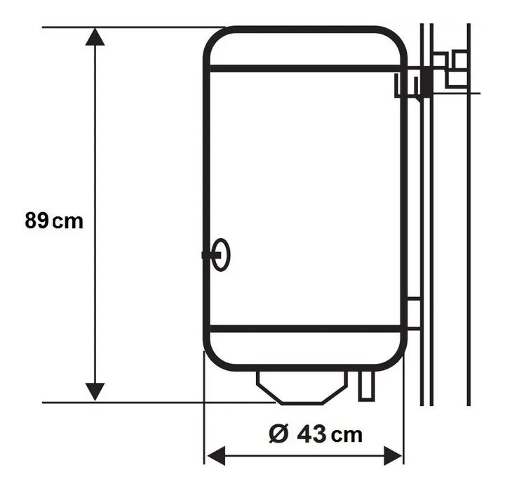 Termotanque Ecotermo 70L Electrico Carga Superior - Vista 7