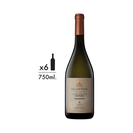 Vino Blanco Salentein Single Vineyard Chardonnay 750 ml Caja x 6