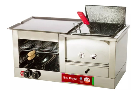 Carlitero Tostador Multiple Plancha Freidora Sol Real Gev