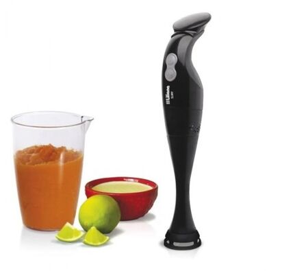 Minipimer Liliana Procesadora Manual Slimy 450W Negro
