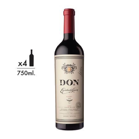 Vinos Tintos Escorihuela Gascon DON Malbec Caja x 4
