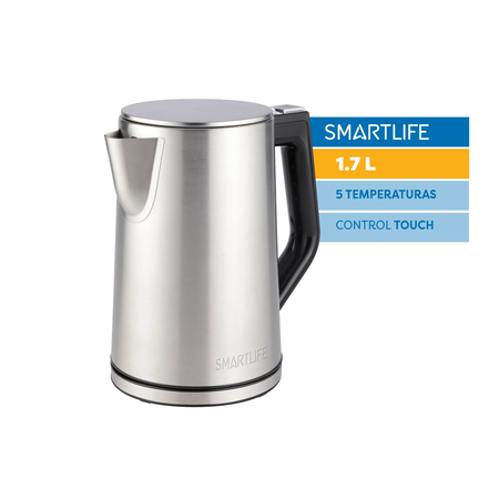 Pava electrica digital Smartlife EKD1520 1.7L Inox