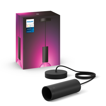Lampara Colgante De Techo Philips Hue St72 G125 Color Negro