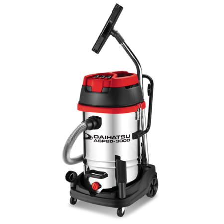 Aspiradora Industrial 80 litros - 3000w - 3 Motores aspira polvo o liquido - DAIHATSU