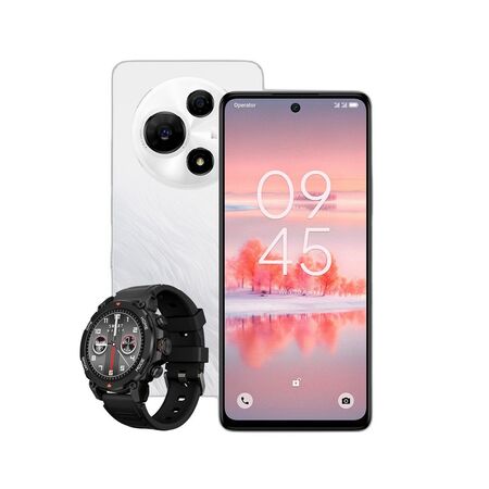 Combo TCL 60 Pro NXTPAPER 5G 8+512GB Alps White + Smartwatch Dekkin