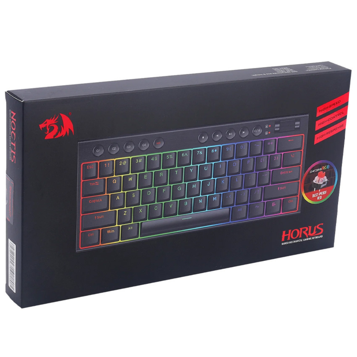 TECLADO REDRAGON HORUS MINI WIRELESS (C:NEGRO) - Vista 3