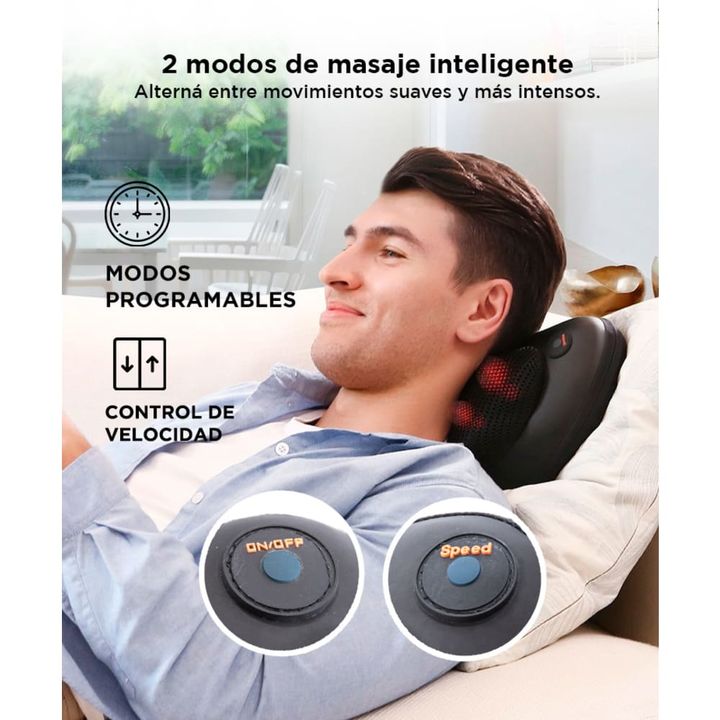 Masajeador Gadnic Wings Portátil Terapia de Calor 8 Nodos 2 Modos - Vista 3