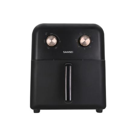 Freidora De Aire Mecánica 6L Sansei Negra FR256SP
