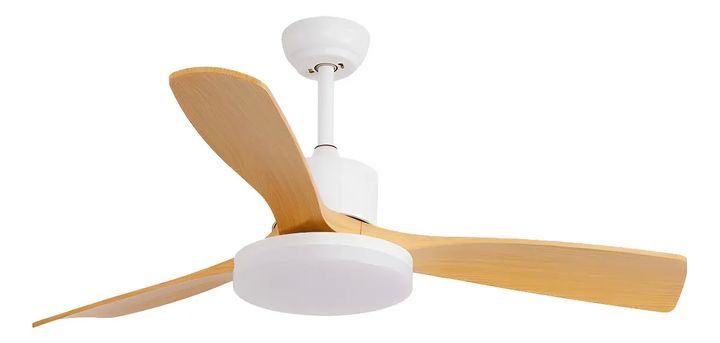 Ventilador de Techo Etheos Con Luz LED 3 aspas Blanco - Vista 1