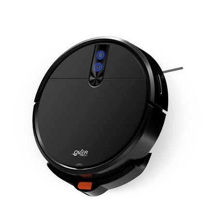 Aspiradora Robot Inteligente Overtech Ov-r30 Control Via App, Wifi, 200pa, Detección De Obstáculos, Recarga Automática, 3 En 1, Barre Trapea Y Aspira