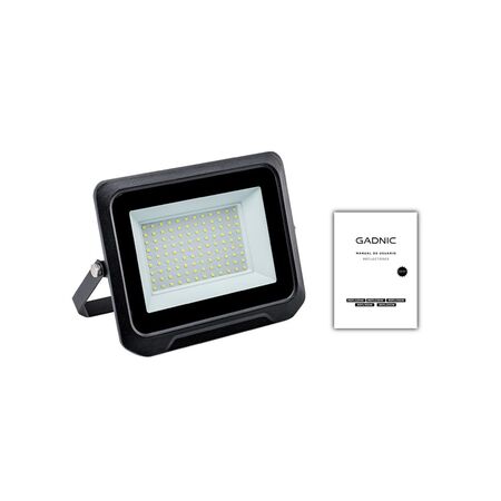 Reflector Led Blanco Gadnic 100W Exteriores Alta Potencia 6500k