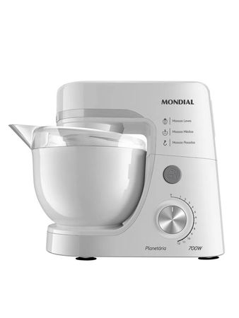 Batidora Planetaria Mondial White 700W Mezclá, batí y amasá con facilidad