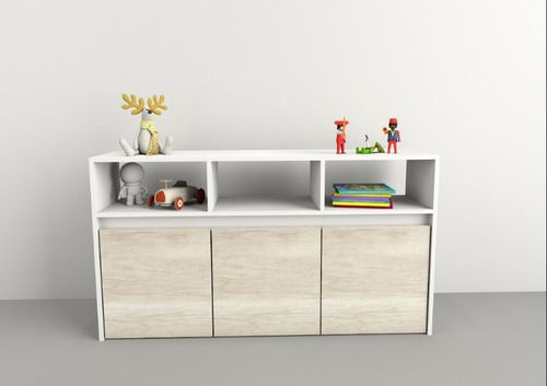 Juguetero Linea Home 3 Caj C/Ruedas 3038 Nevado/Ever Tables - Vista 3