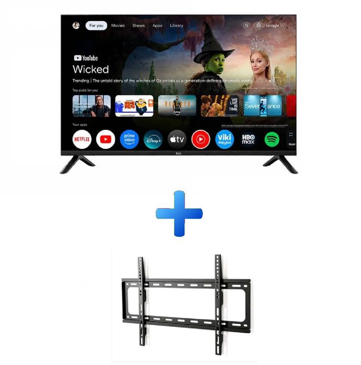 Combo Smart Tv 32" BGH B3226G5G Google TV + Soporte LCD Wall Mount 26" a 63" de Regalo - Vista 1