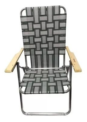 Reposera Sillon Plegable Descansar 5 Posiciones Aluminio 80001