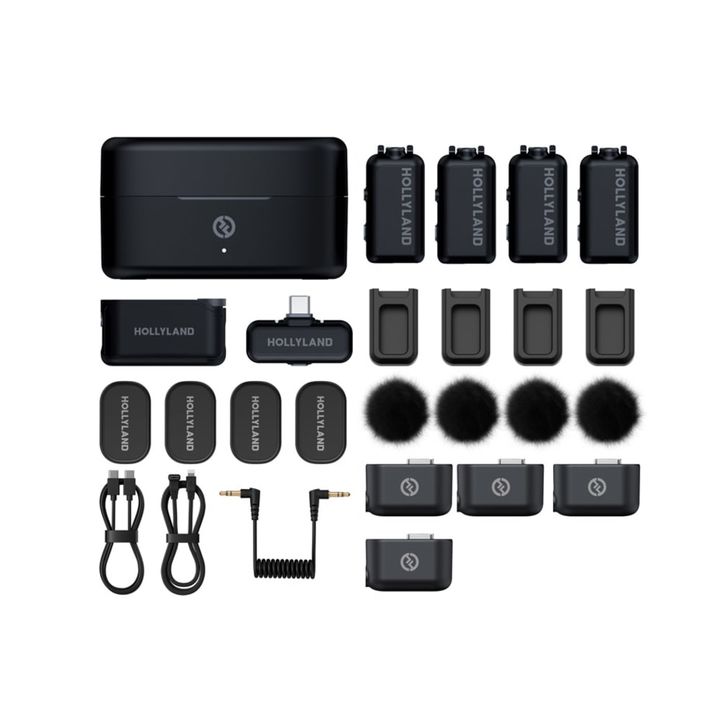 Micrófono Inalámbrico Hollyland Lark Max 2 Combo 4 Personas 4 TX Camara RX USB-C RX - Vista 7