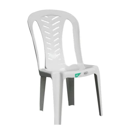 Combo x6 Sillas Pvc Colo Blanca Nr Living