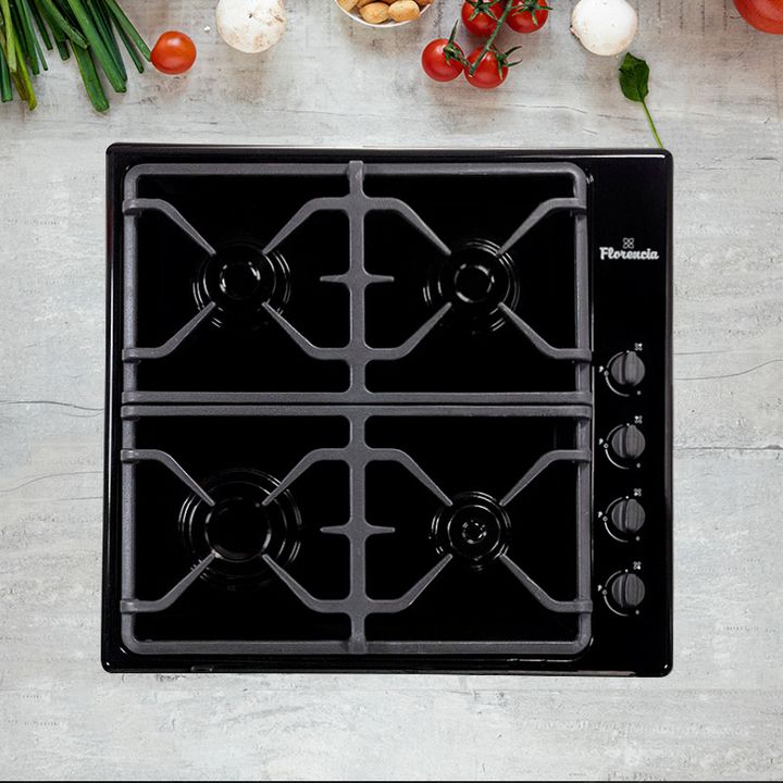 Anafe a gas FLORENCIA 6747N negro 60 cm rejilla fundicion A++ - Vista 3