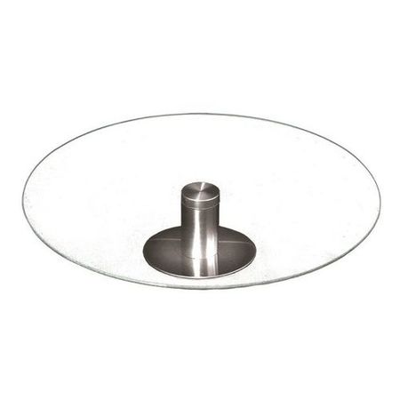 Posa Torta De Vidrio Con Base De Metal 32Cm