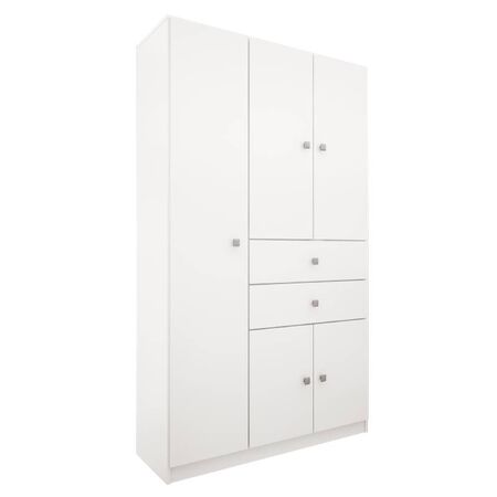MULTIFUNCION ECO ORLANDI BL 715 PREMIUM - BLANCA, 5 PUERTAS, 2 CAJONES, 4 ESTANTES