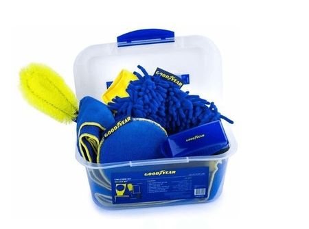 Kit  Limpieza 9 Piezas De Microfibra Con Estuche Good Year GY-VCE-167