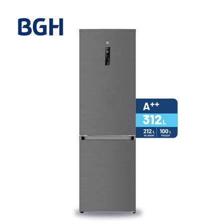 Heladera BGH Combi No Frost Dark Inox 312 Litros
