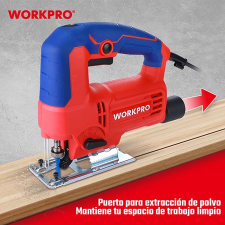 Sierra Caladora Workpro 710w Corte Accesorios Cambio Rapido