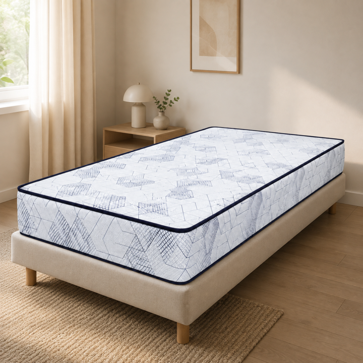 Colchon en Caja Maxiking Box 1 plaza y media 100x190x22cm Espuma de Alta Densidad - Vista 4