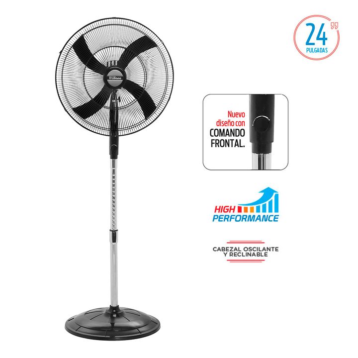 Ventilador de Pie LILIANA de 24 Pulgadas 4 Aspas - Vista 3