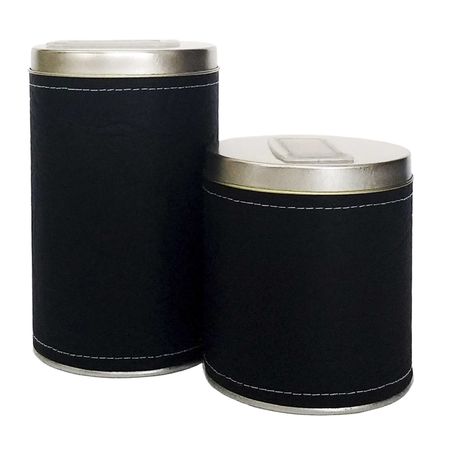 Yerbera y azucarera Liso Negro