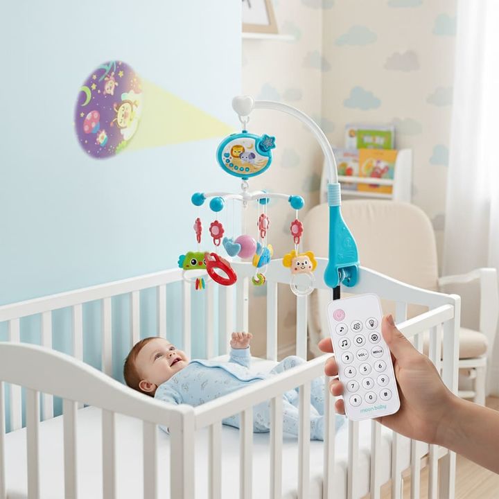 Sonajero Móvil Giratorio Gadnic Musical con Proyector Luz - Vista 1