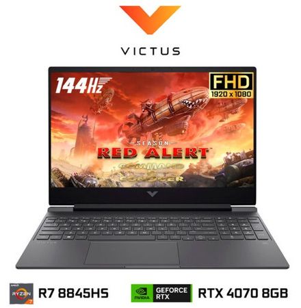NOTEBOOK GAMER HP VICTUS 16-S1023 RYZEN 7 8845HS RTX4070 8GB 16.1" FHD 144HZ W11