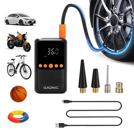Inflador Inalámbrico Gadnic 12V 4000mAh Compacto